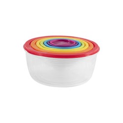 Accesorios De Cocina Set Contenedores Colores Circulares