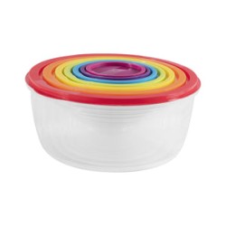 Accesorios De Cocina Set Contenedores Colores Circulares