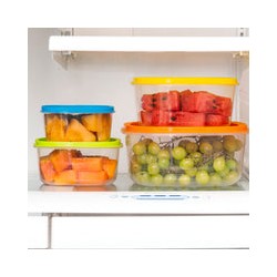 Accesorios De Cocina Set Contenedores Colores Cuadrados