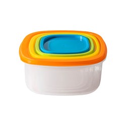 Accesorios De Cocina Set Contenedores Colores Cuadrados