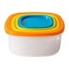 Accesorios De Cocina Set Contenedores Colores Cuadrados