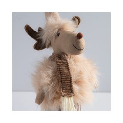 Adorno Navideño Reno Beige