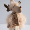 Adorno Navideño Reno Beige